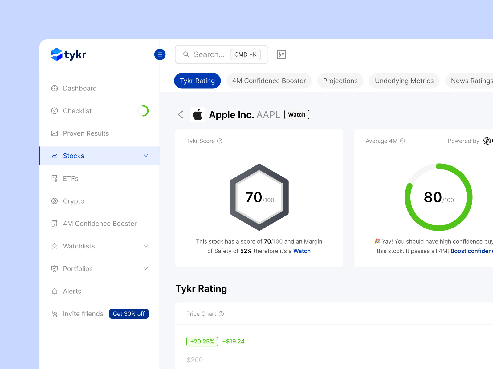 Tykr project preview