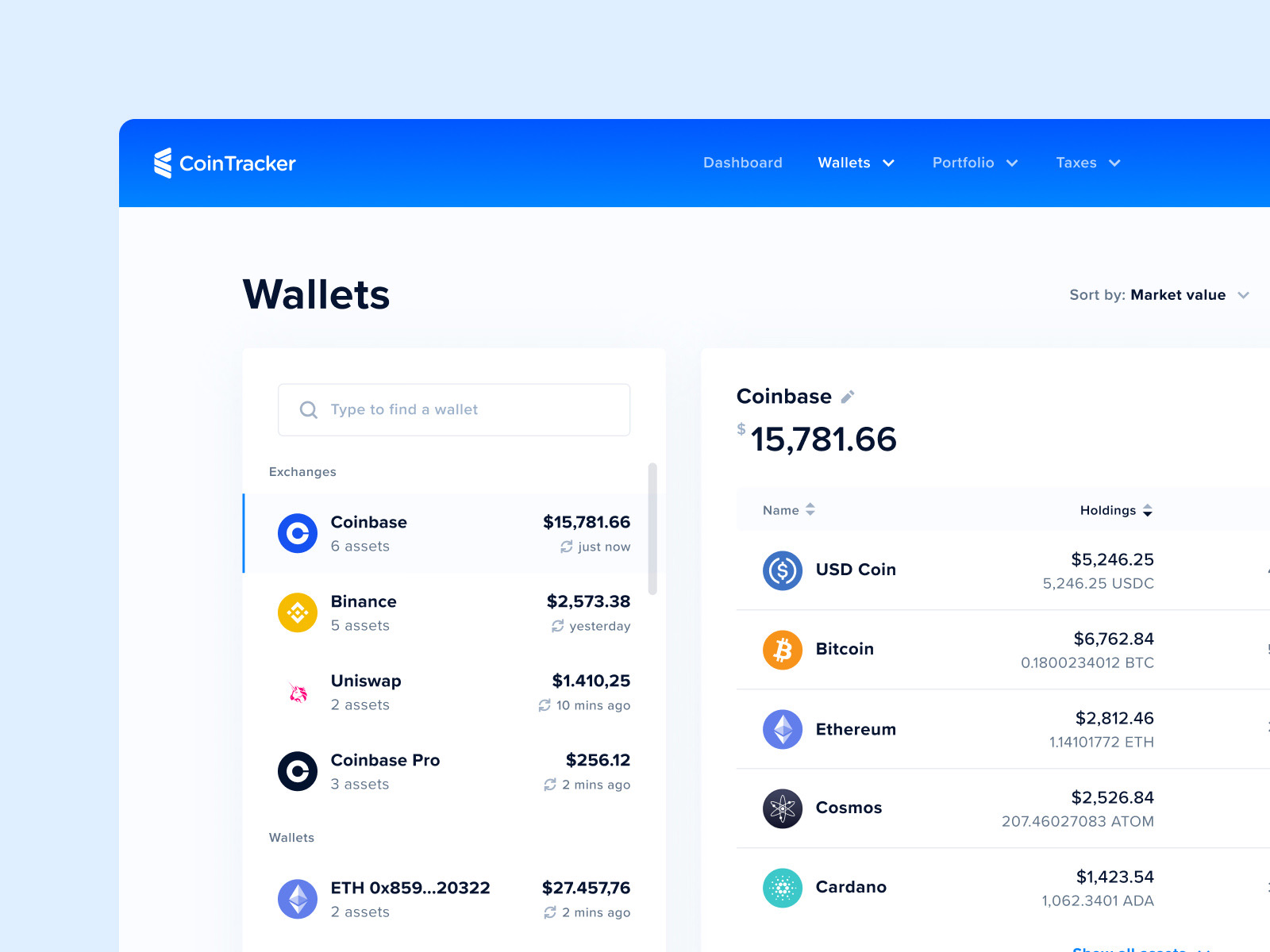 CoinTracker project preview