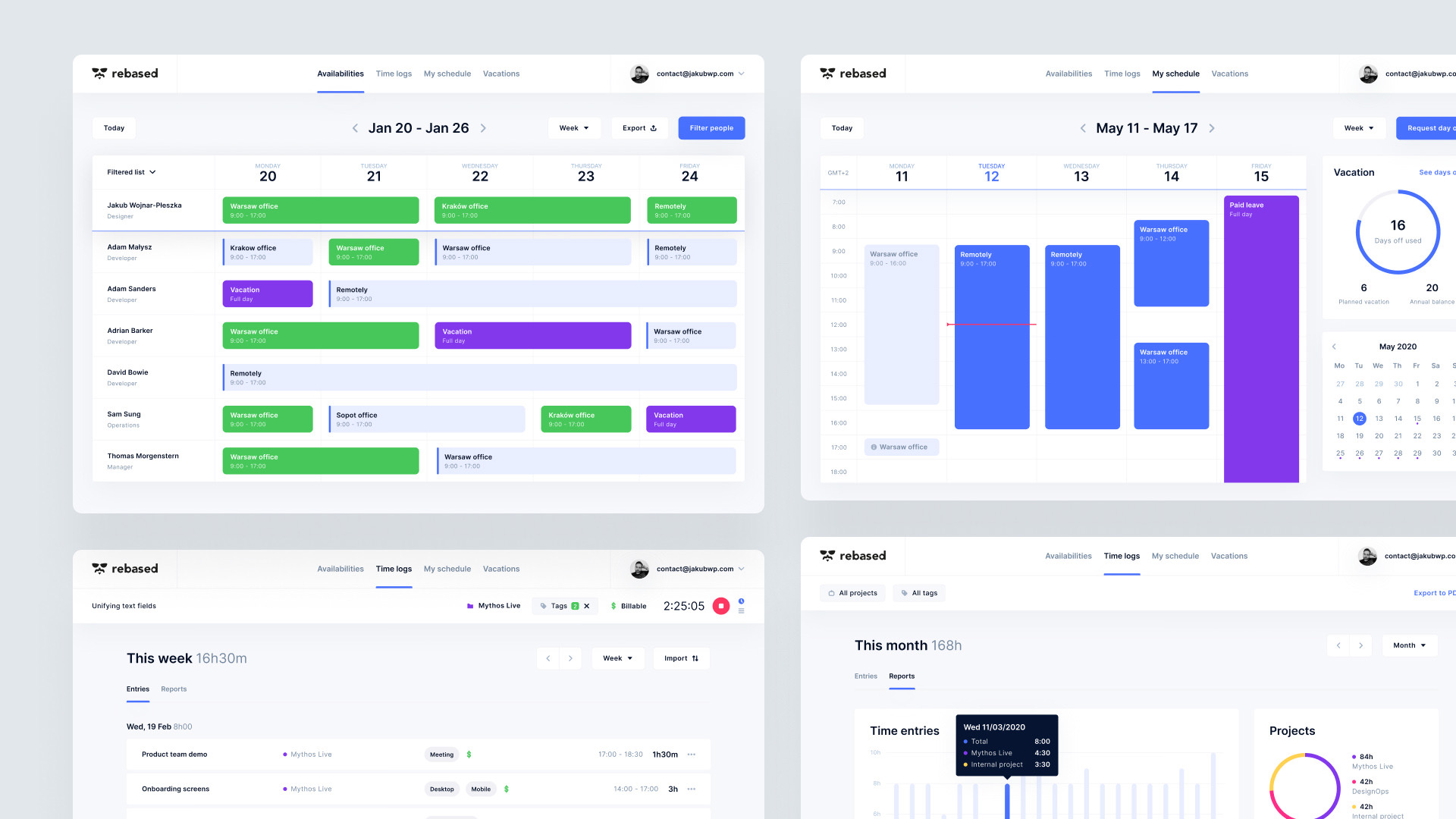 Design System and User Interface for the Harmonogram Web App