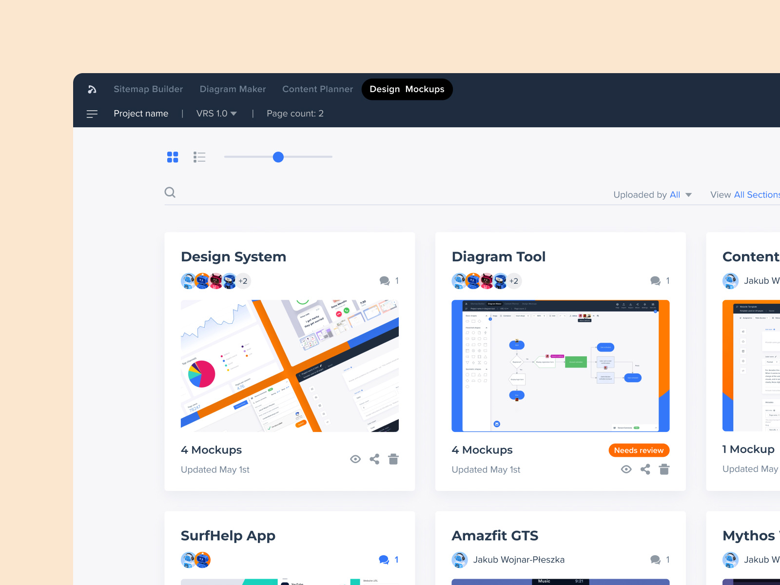 Slickplan project preview