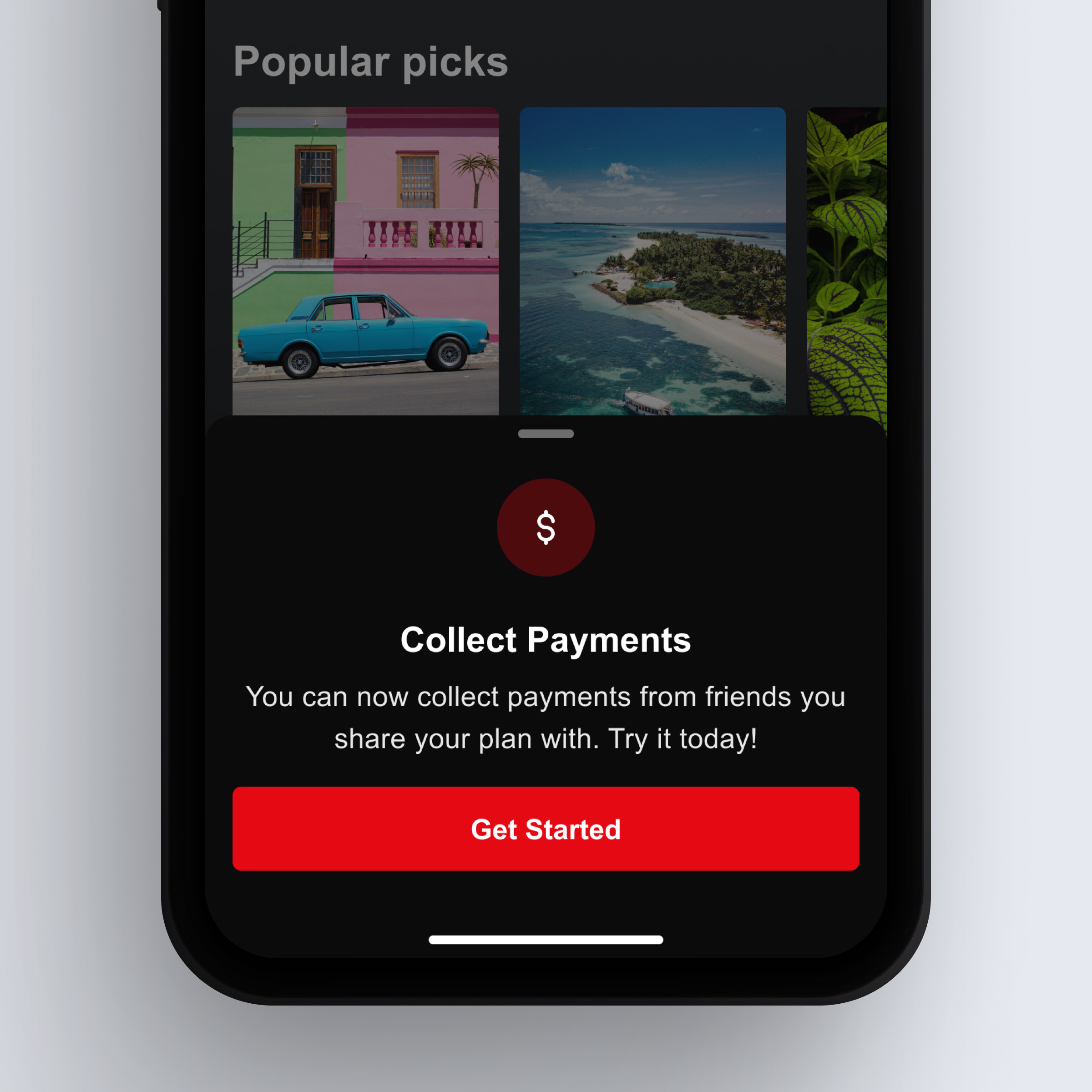 An image of window for collecting payments from users sharing your Netflix account